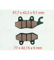 MONDİAL 250MCT-MC MC-X BUFFALO DELTA ÖN FREN DİSK BALATASI 9 MM