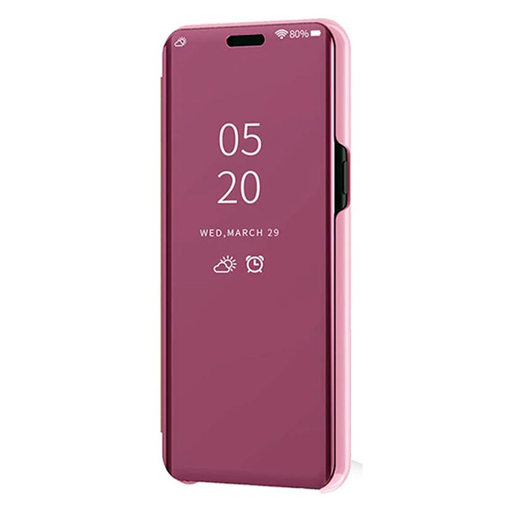Huawei Y5 2018 Aynalı Kapaklı Lüx Kılıf (Rose - Gold)
