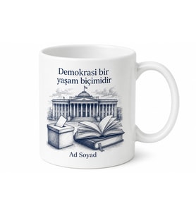 Siyaset Kitapları Parlamento Çizimi Oy Sandığı Diplomatik İlişkiler Kupa Bardak Hediye
