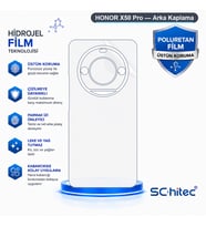 SChitec HONOR X50 Pro Uyumlu Arka Yüzey Hidrojel Koruyucu Film