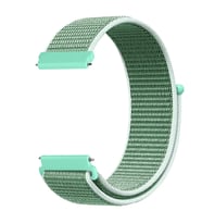 Samsung Galaxy Watch 46mm (22mm) Uyumlu Kordon Hasır Örgü Cırt Cırtlı Terletmeyen Zore KRD-03 Kumaş Kayış
