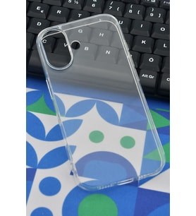 iPhone 17 Uyumlu Kredi Şeffaf Düz Kılıf Kamera Korumalı