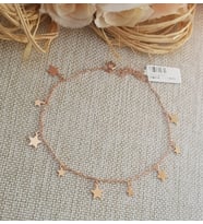 Yıldız Sallantılı Gümüş Halhal
