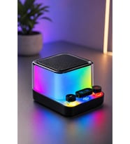 Jrl Z6 Mini RGB Işıklı Kablosuz Bluetooth Hoparlör - Mekanik Klavye Tuşlu, Speaker