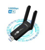 Northcity Dual Band AC1200 USB 3.0 WiFi Adaptör – 1200Mbps Hız, 2.4GHz/5.8GHz Çift Frekans, Uzun Menzilli Kablosuz WiFi Yükseltici