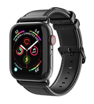 Dux Ducis Apple Watch 38/40/41MM için Business Deri Kayış Kordon (Siyah)
