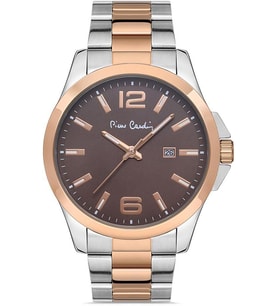 800411F05 Pierre Cardin Çelik Kordon Erkek Kol Saati 30 Mt Su Gecirmez (Rose - Gümüş)