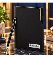 BK Gift Kişiye Özel 374 Termo Deri Tarihli Ajanda & Siyah Touch Pen Tükenmez Kalem-17