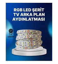2 Metre RF Kumandalı 8 Renkli TV LED Şerit – Kendinden Yapışkanlı