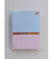 MY COPYBOOK A5 Çizgili Spiralli Plastik Kapak Not Defteri, 64 Yaprak