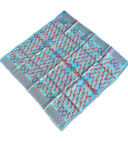Armine Mint Yeşili Geometrik Desen Sura İpek Eşarp 9172 - 33