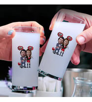 Ben Sana Mahkum Karikatürlü İkili Rakı Bardağı Seti