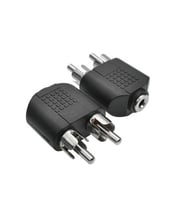 Ayt 3.5 Mm Stereo Dişi 2 Rca Erkek Çevirici Jack 2 Renkli Rca Ses Çıkışını 3.5 Mm Kulaklık Çıkışına Dönüştürücü