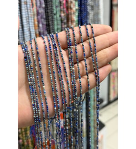 Lapis Lazuli Taşı Küre Faset Kesim 2mm Doğal Taş Dizi
