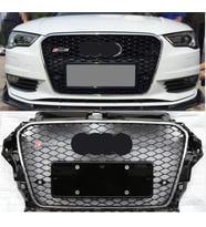 audi a3 sedan-hb 8v 2012.2016 için rs3 krom-siyah panjur