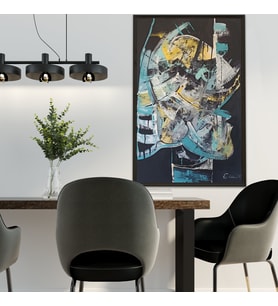CHEVALIER TUVAL ÜZERİNE AKRİLİK MODERN TABLO