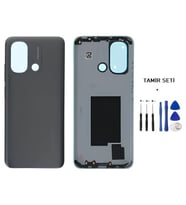 Xiaomi Redmi 12C FULL Kasa Arka Kapak Yan Tuş Takımı SİYAH - TAMİR SETİ