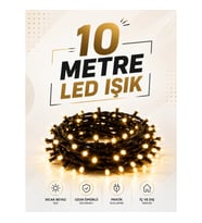 10 Metre Dekoratif LED Aydınlatma – Uzaktan Kumandalı Animasyonlu Işık Efektli
