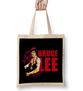 Bruce Lee With Colorful Pop Bez Çanta Uzun Saplı
