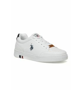 U.S. Polo Assn. Noah Günlük Erkek Dikişli Spor Sneaker Ayakkabı (Beyaz)