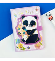 Panda Tasarımlı Kabartma Kapaklı Defter