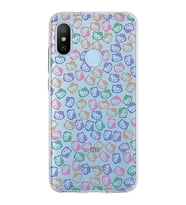 Xiaomi Mi A2 Lite Uyumlu Kapak Hello Kitty Tasarımlı Şeffaf Silikon Kılıf