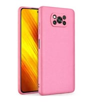 Coverzone Xiaomi Poco X3 ?le Uyumlu K?l?f Z-Mara Lansman Vieri Tam Koruma Arka Kapak Kamera Koruma �?k?nt?l? P�r�zs�z Y�zey Pembe