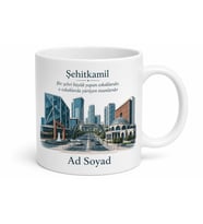 Şehitkamil Modern Şehir Dokusu Antep Hatırası Kupa Bardak Hediye