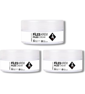 Piles Cream Bitkisel Içerikli Anında Etkili Bakım 50 ml x 3 Adet