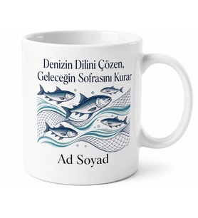 Su Ürünleri Mühendisi Balık Çiftliği Kuluçkahane Ağ Kafes Yönetimi Kupa Bardak Hediye