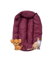 Konforlu Bordo Kedi ve Köpek Yatağı 55x40 cm