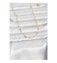 Mey İthalat® CM 14K Gold Renk Bar Zincir Model 60 cm Kadın Kolye