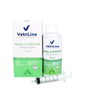 VETRILINE CAT & DOG RENAL & STRUVITE LIQUID (Kedi, Köpek, Böbrek ve Böbrek Taşı Sorunlarına Destek)