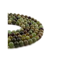 Garnet Taşı Küre Kesim Parlak Yeşil 8mm Doğal Taş Dizi