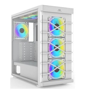 POWERBOOST PB-GR222BW 7-RGB FANLI GAMING MID-TOWER PC KASASI BEYAZ