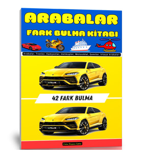 Arabalar Fark Bulma Kitabı (Cevaplarıyla)