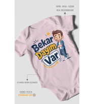 Bekar Dayım Var! Kısa Kollu Bebek Body %100 Pamuk