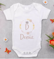 BK Kids Harfli İsimli Bebek Body Zıbın - Model 2