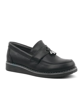 Siyah Mat Loafer Klasik Çocuk Ayakkabısı (Çok Renkli)