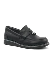 Siyah Mat Loafer Klasik Çocuk Ayakkabısı (Çok Renkli)