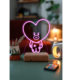 BT21 TATA Bts Taehyung 16 Renk Kumandalı Gece Lambası