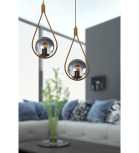 Damla 2.Lİ ESKİTME FÜME GLOP CAM