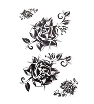 Caş Dekorasyon Gül Figürlü Geçici Dövme Tattoo