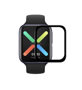 Oppo Watch 41mm Ekran Koruyucu Full Kavisli Tam Kaplayan PPMA (Siyah)