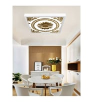 Papatya baskılı , Gold baskı led ev avize, 60x60 led armatür, 60watt, lüks led panel armatür, 6400k,