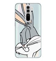 Redmi Note 8 Pro Uyumlu Bugs Bunny Desenli Şeffaf Telefon Kılıfı