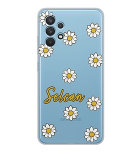 Samsung Daisy Rare Tasarımlı Şeffaf Telefon Kılıfı