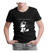 Ludwig van Beethoven Siyah Çocuk Tshirt