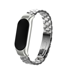 Microsonic Xiaomi Mi Band 7 Metal Stainless Steel Kordon Gümüş