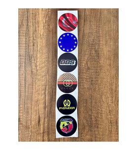 Araç Ön Cam Logosu Hologramlı Yan kapı, Yan Cam Stickerı logo model6